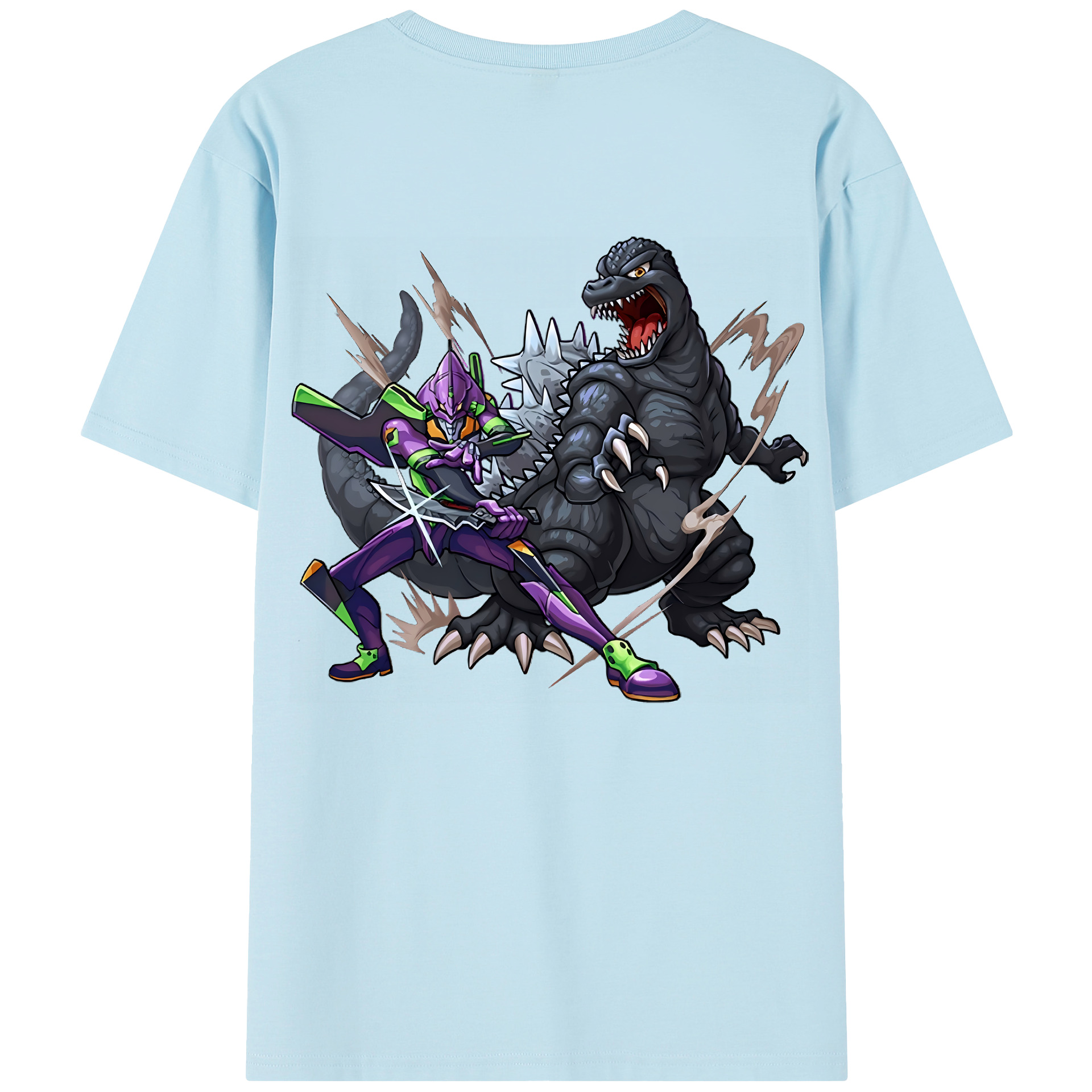（画像用） EVA 新世紀エヴァンゲリオン 綿100％半袖Tシャツ（背面プリント）